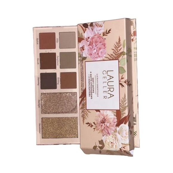 Laura Geller Essentials Soft Satins Palette 8-shades Eyeshadow & Highlighter - Picture 5 of 10